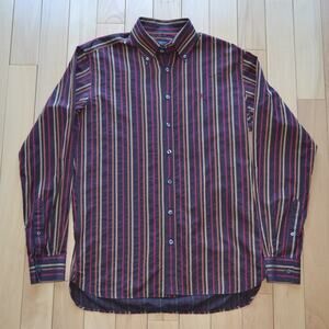 Vintage Burberry Button Down Shirt Striped